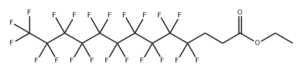 Tridecanoic acid, 4,4,5,5,6,6,7,7,8,8,9,9,10,10,11,11,12,12,13,13,13-heneicosafluoro-, ethyl ester Structure