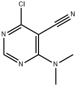 5-Pyrimidinecarbonitrile, 4-chloro-6-(dimethylamino)- 구조식 이미지