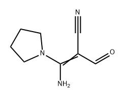 2-Propenenitrile, 3-amino-2-formyl-3-(1-pyrrolidinyl)- Structure