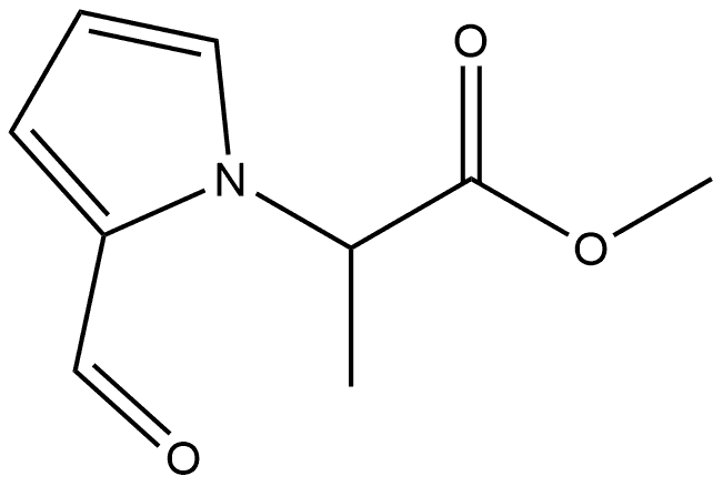 methyl 2-(2-formyl-1H-pyrrol-1-yl)propanoate Structure