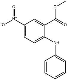 Benzoic acid, 5-nitro-2-(phenylamino)-, methyl ester Structure