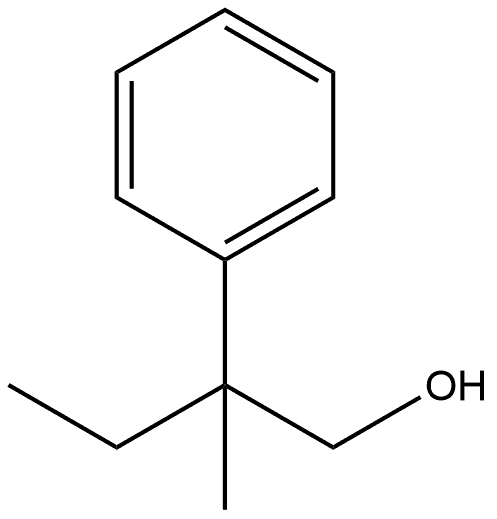 2-Methyl-2-phenylbutan-1-ol 구조식 이미지