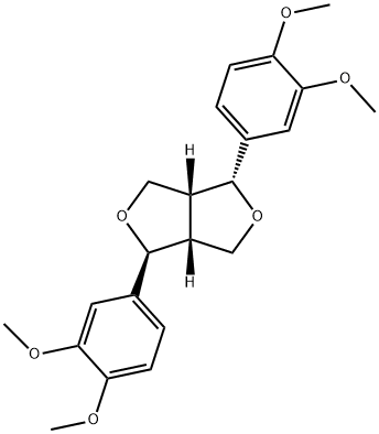 1H,3H-Furo[3,4-c]furan, 1,4-bis(3,4-dimethoxyphenyl)tetrahydro-, (1R,3aR,4S,6aR)- Structure