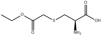 L-Cysteine, S-(2-ethoxy-2-oxoethyl)- 구조식 이미지