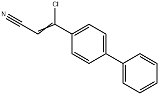 2-Propenenitrile, 3-[1,1'-biphenyl]-4-yl-3-chloro- 구조식 이미지