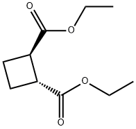1,2-Cyclobutanedicarboxylic acid, diethyl ester, (1R-trans)- (9CI) Structure