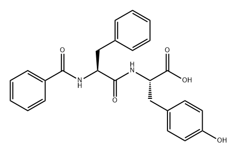 L-Tyrosine, N-benzoyl-L-phenylalanyl- Structure