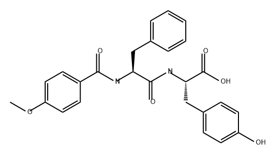 L-Tyrosine, N-[N-(4-methoxybenzoyl)-L-phenylalanyl]- (9CI) Structure