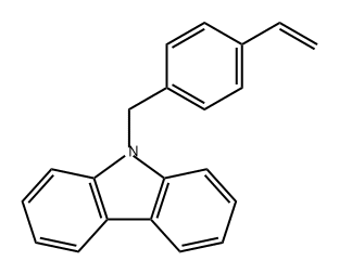 9H-Carbazole, 9-[(4-ethenylphenyl)methyl]- Structure