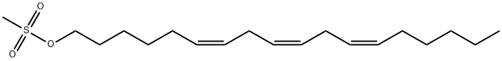 6,9,12-Octadecatrien-1-ol, 1-methanesulfonate, (6Z,9Z,12Z)- Structure