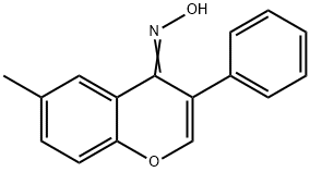6-Methyl-3-phenyl-4H-chromen-4-one oxime 구조식 이미지