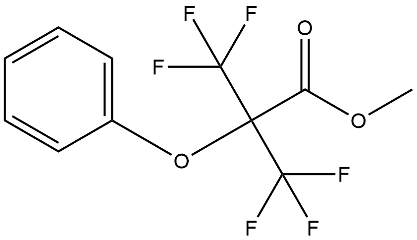 Methyl 3,3,3-trifluoro-2-phenoxy-2-(trifluoromethyl)propanoate (ACI) Structure