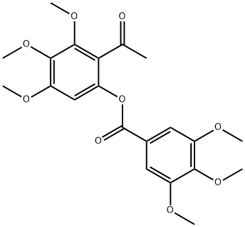 Benzoic acid, 3,4,5-trimethoxy-, 2-acetyl-3,4,5-trimethoxyphenyl ester Structure