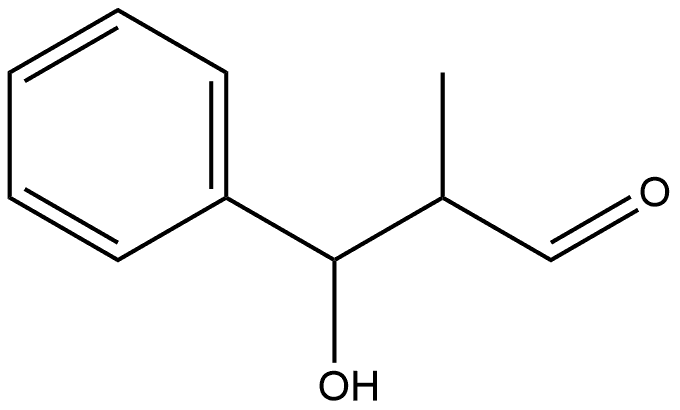 Benzenepropanal, β-hydroxy-α-methyl- Structure