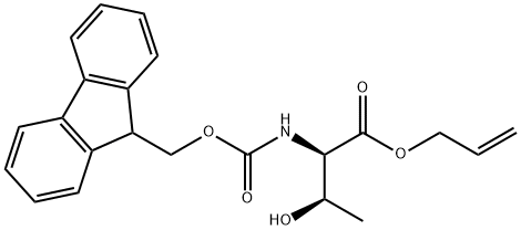 D-Allothreonine, N-[(9H-fluoren-9-ylmethoxy)carbonyl]-, 2-propen-1-yl ester Structure