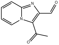 Imidazo[1,2-a]pyridine-2-carboxaldehyde, 3-acetyl- Structure