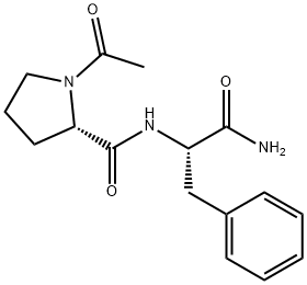 L-Phenylalaninamide, 1-acetyl-L-prolyl- (9CI) Structure