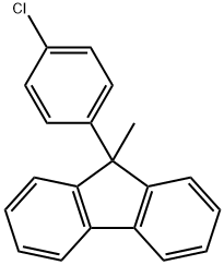 9H-Fluorene, 9-(4-chlorophenyl)-9-methyl- Structure