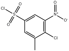 Benzenesulfonyl chloride, 4-chloro-3-methyl-5-nitro- 구조식 이미지