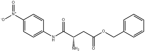 Butanoic acid, 3-amino-4-[(4-nitrophenyl)amino]-4-oxo-, phenylmethyl ester, (3S)- Structure