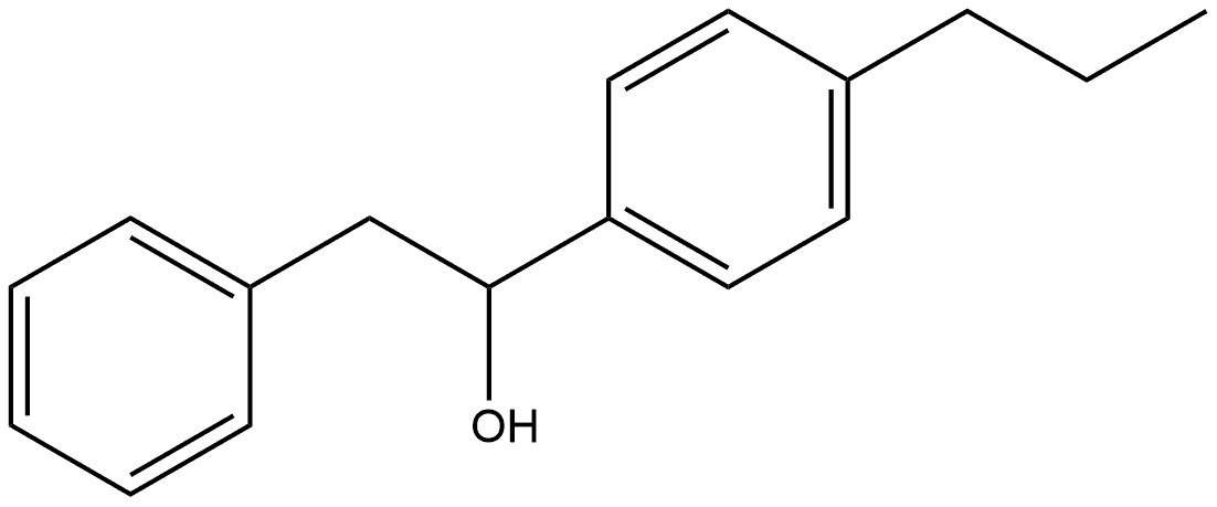 α-(4-Propylphenyl)benzeneethanol Structure