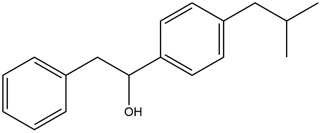 α-[4-(2-Methylpropyl)phenyl]benzeneethanol Structure