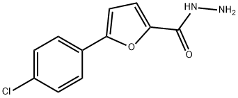 2-Furancarboxylic acid, 5-(4-chlorophenyl)-, hydrazide Structure