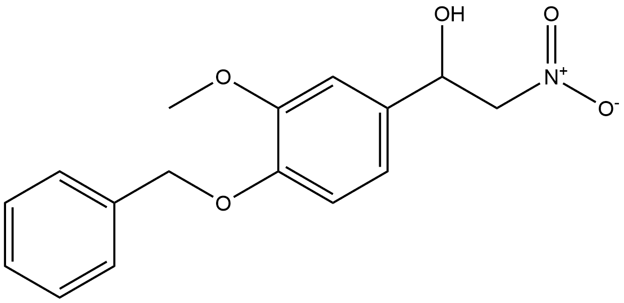 Benzenemethanol, 3-methoxy-α-(nitromethyl)-4-(phenylmethoxy)- 구조식 이미지