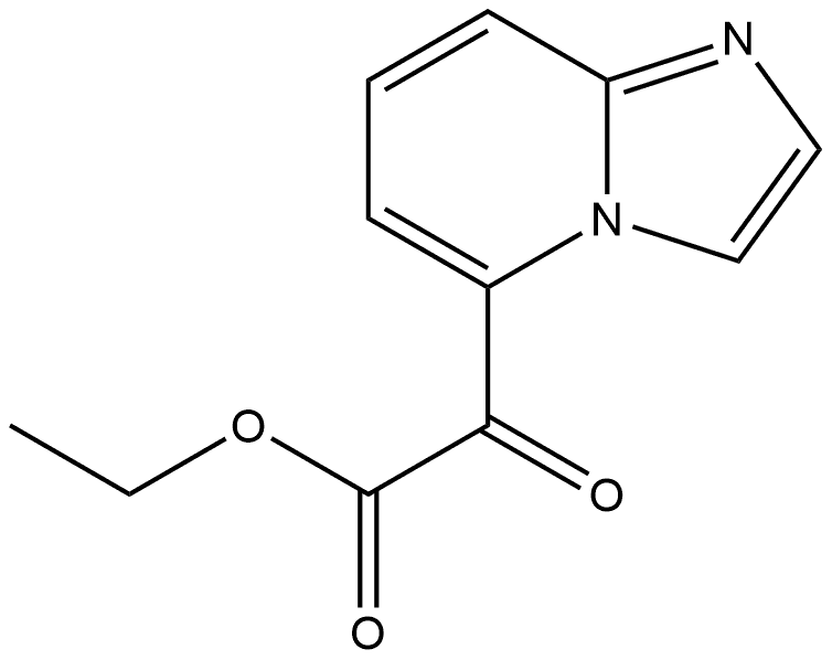 Imidazo[1,2-a]pyridine-5-acetic acid, α-oxo-, ethyl ester Structure