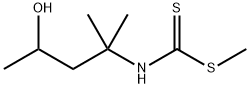 Carbamodithioic acid, (3-hydroxy-1,1-dimethylbutyl)-, methyl ester (9CI) Structure