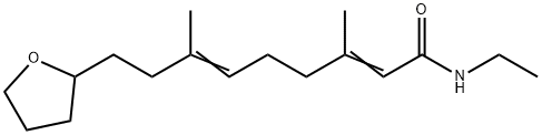 2,6-Nonadienamide, N-ethyl-3,7-dimethyl-9-(tetrahydro-2-furanyl)- Structure