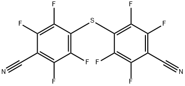 Benzonitrile, 4,4'-thiobis[2,3,5,6-tetrafluoro- Structure