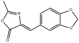 5(4H)-Oxazolone, 4-(1,3-benzodioxol-5-ylmethylene)-2-methyl-, (4Z)- Structure