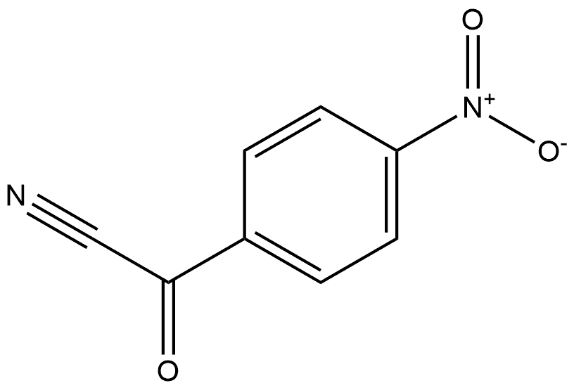 Benzeneacetonitrile, 4-nitro-α-oxo- 구조식 이미지