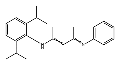 Benzenamine, 2,6-bis(1-methylethyl)-N-[1-methyl-3-(phenylimino)-1-buten-1-yl]- Structure