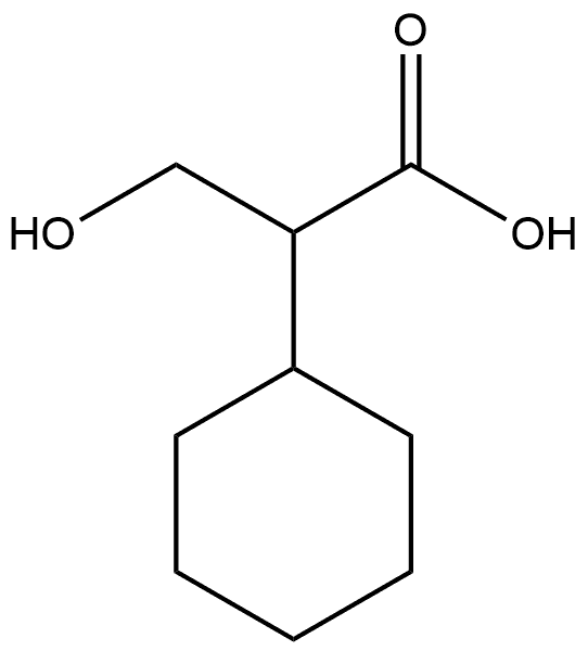 Cyclohexaneacetic acid, α-(hydroxymethyl)- Structure