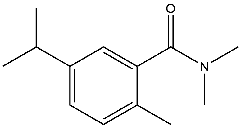 N,N,2-Trimethyl-5-(1-methylethyl)benzamide Structure