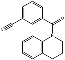 Benzonitrile, 3-[(3,4-dihydro-1(2H)-quinolinyl)carbonyl]- Structure