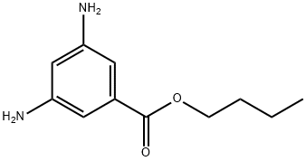 Benzoic acid, 3,5-diamino-, butyl ester Structure