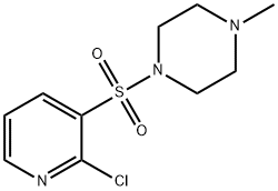 Piperazine, 1-[(2-chloro-3-pyridinyl)sulfonyl]-4-methyl- 구조식 이미지