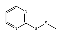 Pyrimidine, 2-(methyldithio)- Structure