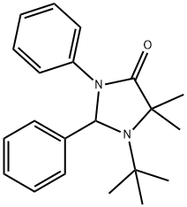 4-Imidazolidinone, 1-(1,1-dimethylethyl)-5,5-dimethyl-2,3-diphenyl- Structure