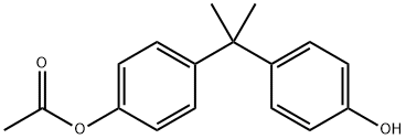 Phenol, 4-[1-[4-(acetyloxy)phenyl]-1-methylethyl]- (9CI) Structure
