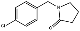 1-[(4-Chlorophenyl)methyl]-2-pyrrolidinone Structure