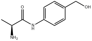 Propanamide, 2-amino-N-[4-(hydroxymethyl)phenyl]-, (2S)- Structure