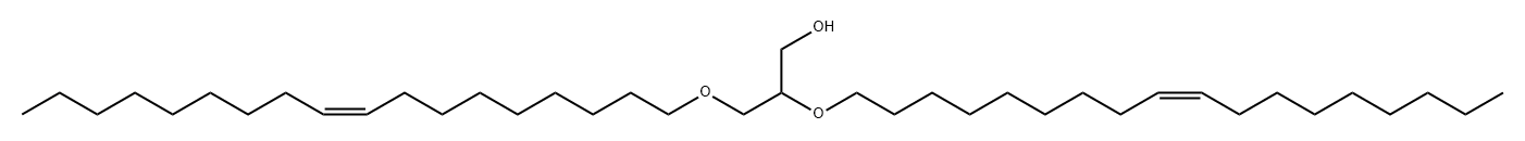 1-Propanol, 2,3-bis[(9Z)-9-octadecen-1-yloxy]- Structure