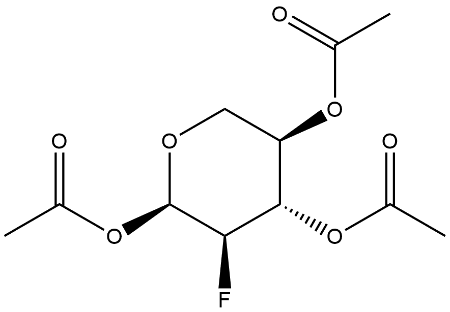 α-D-Xylopyranose, 2-deoxy-2-fluoro-, triacetate (9CI) Structure