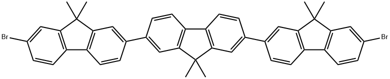 2,2':7',2''-Ter-9H-fluorene,7,7''-dibromo-9,9,9',9',9'',9''-hexamethyl- Structure