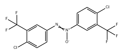 Diazene, bis[4-chloro-3-(trifluoromethyl)phenyl]-, 1-oxide (9CI) Structure
