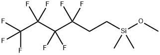 Silane, methoxydimethyl(3,3,4,4,5,5,6,6,6-nonafluorohexyl)- Structure